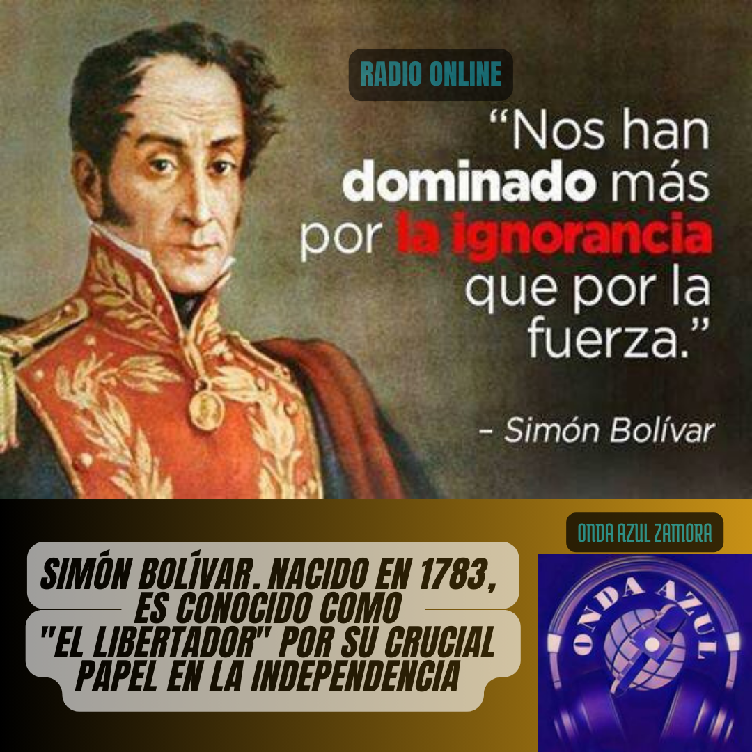 𝟮𝟰 𝙙𝙚 𝙅𝙪𝙡𝙞𝙤 𝙉𝙖𝙩𝙖𝙡𝙞𝙘𝙞𝙤 𝙙𝙚 𝙎𝙞𝙢&oacute;𝙣 𝘽𝙤𝙡&iacute;𝙫𝙖𝙧 